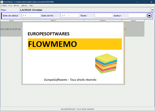 FlowMemo screenshot